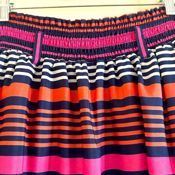 Old Navy Multicolor Stripes Midi Skirt With Pockets Rainbow Large - Picture 6 of 8